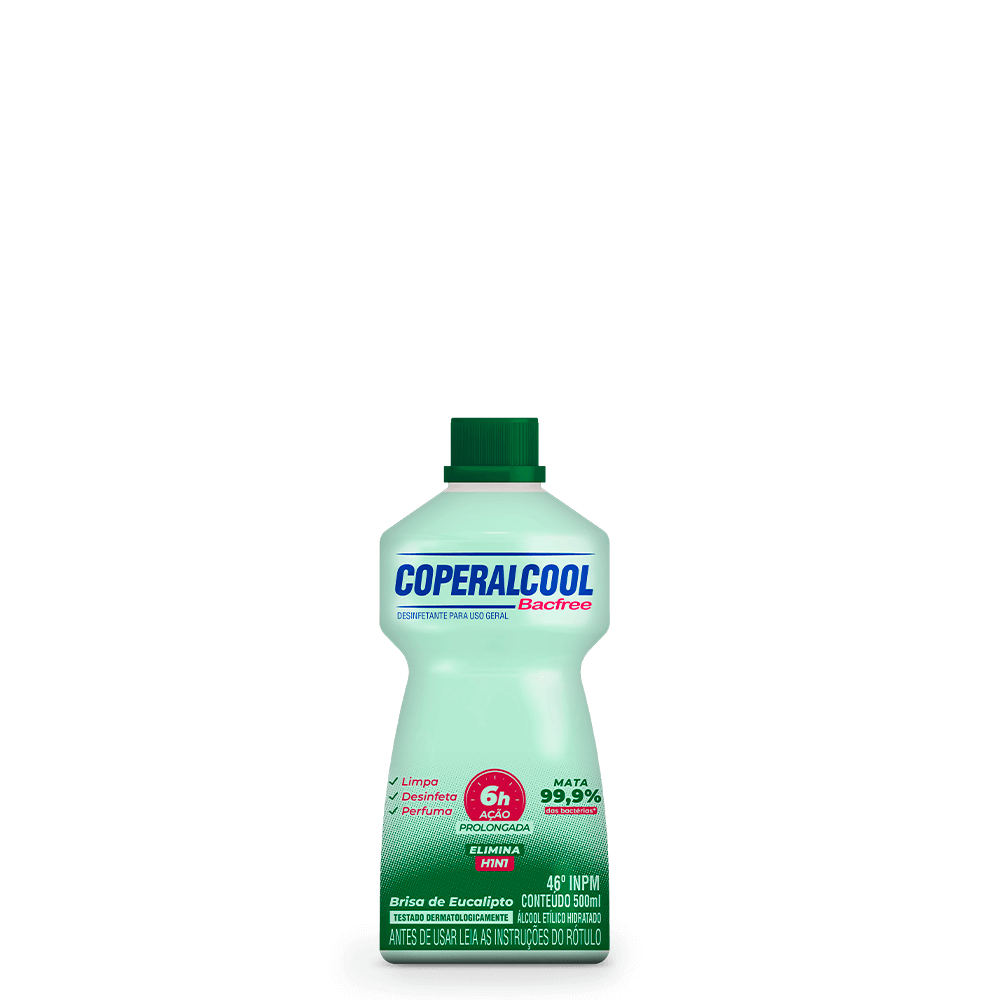 Coperalcool Bacfree 46°INPM Eucalipto 500ml