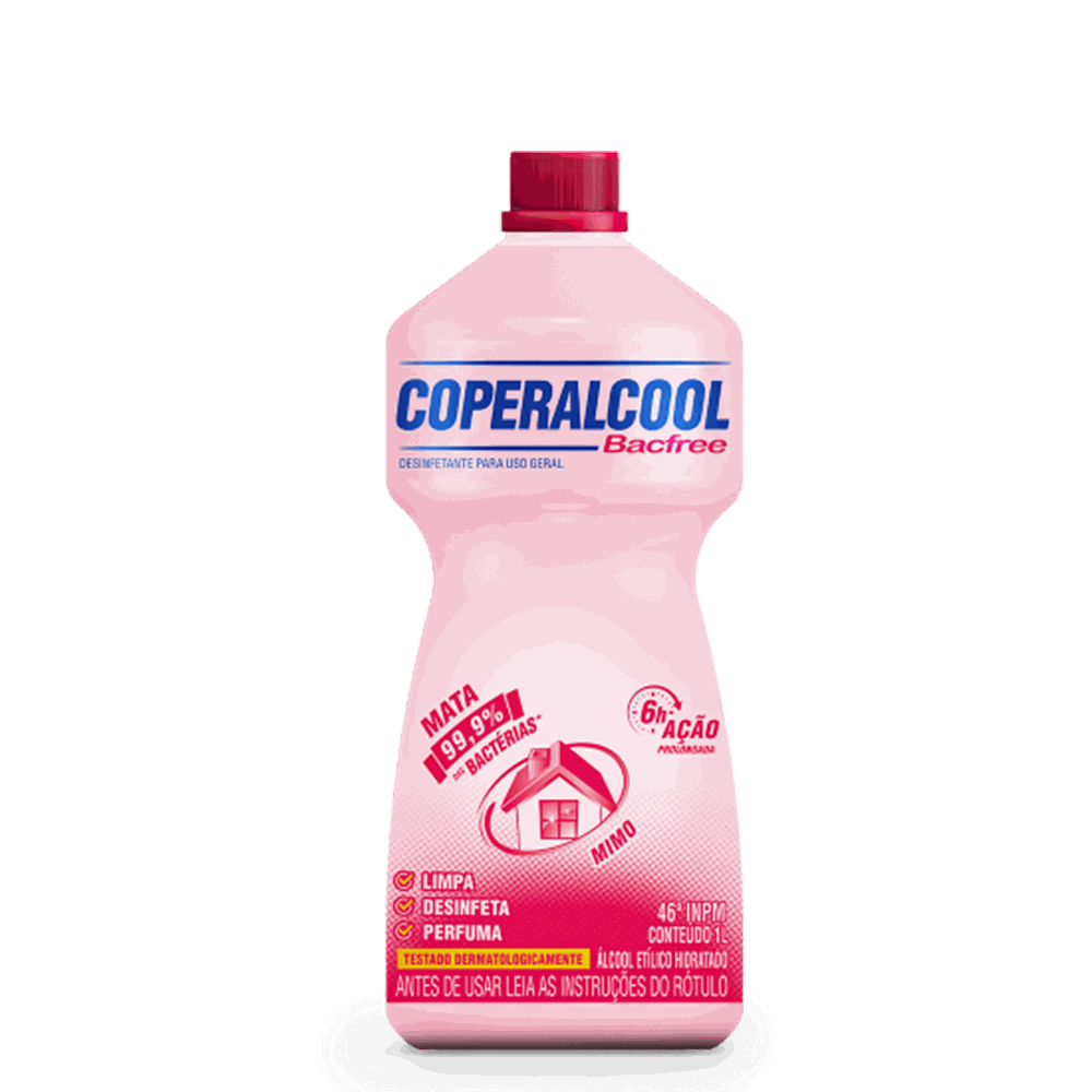 Coperalcool Bacfree 46°INPM Mimo 1L