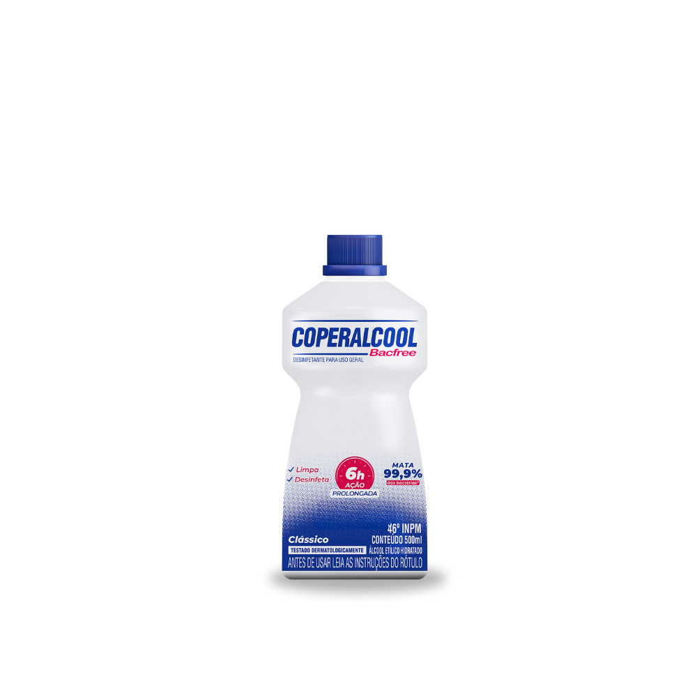 Coperalcool Bacfree 46°INPM Tradicional 500ml