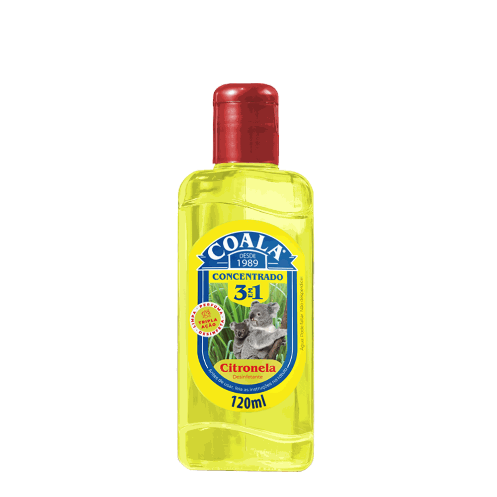 Coala Desinfetante Concentrado 3 em 1 Citronela 120 ml