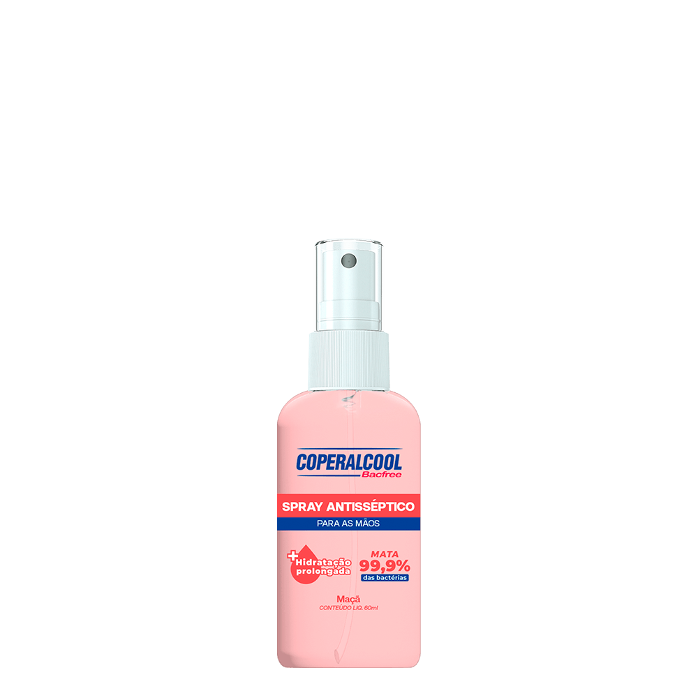 Spray Higienizador de Mãos Coperalcool Bacfree Maça 60ml