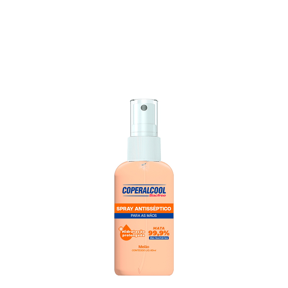 Spray Higienizador de Mãos Coperalcool Bacfree Melão 60ml