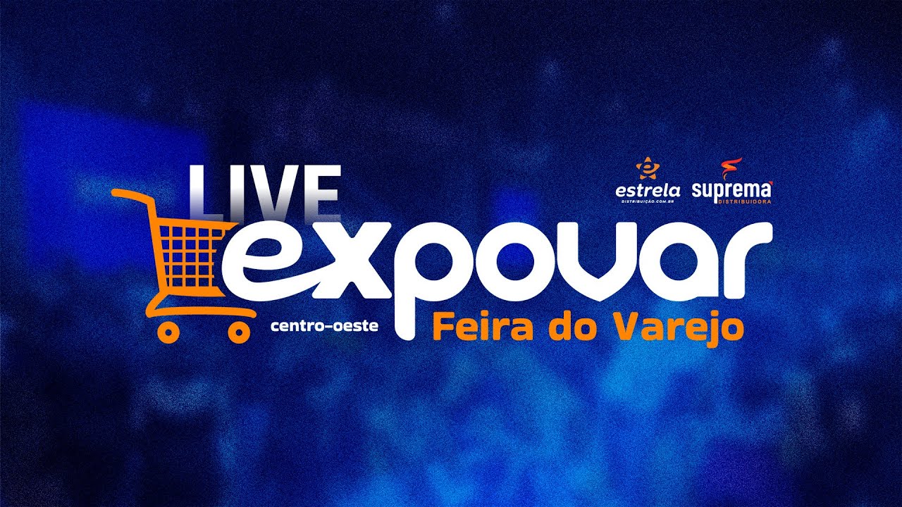 Logotipo oficial da Expovar 2025, maior feira de varejo e food service do Centro-Oeste, realizada em Brasília.