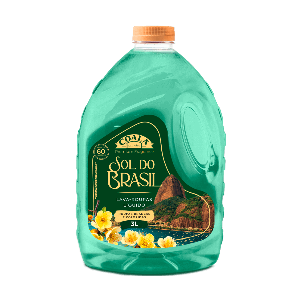 Lava-Roupas Líquido Coala Home – Sol do Brasil – 3L